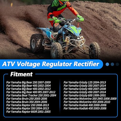 ATV Regulator Rectifier for Yamaha Grizzly 125 350 400 450 600 - size: 5GT-81960-00-00