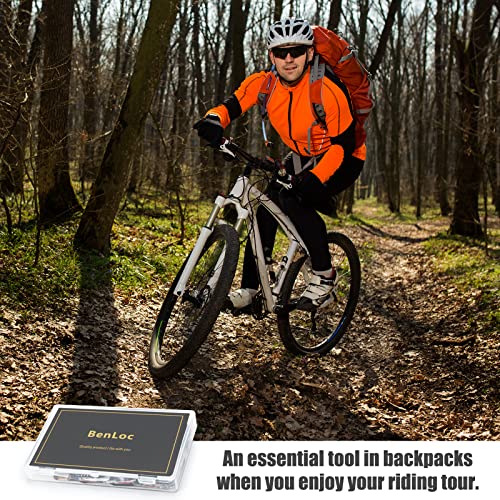 Bike Inner Tire Patch Repair Kit - Bycicle Tube Puncture Patches Kits, 30PCS Vulcanizing Patches, Glueless Patchs for Motorcycle BMX Cycling MTB Road Mountain Bicycle - color: Black-2