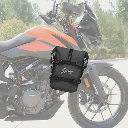Motorcycle Waterproof Saddle Bag Crash Bar Bag Outdoor Tank Bag - size: 10L