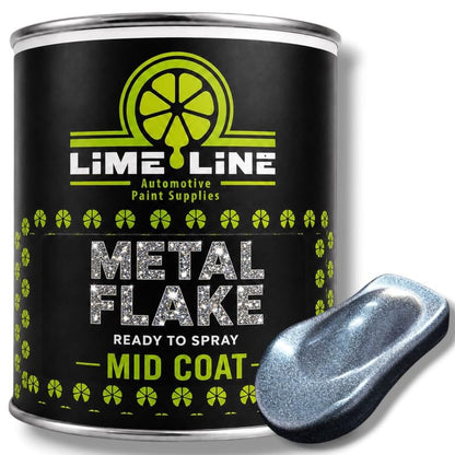 LiME LiNE Automotive Metal Flake Midcoat - No Reducer Needed (Ice Blue, 1 Gallon) - color: Ice Blue, size: 128 Fl Oz (Pack of 1)