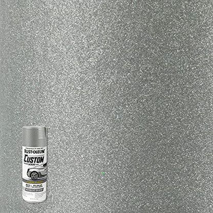 Rust-Oleum Automotive Custom Lacquer Spray Paint, Metallic Silver - color: Metallic Silver, size: 11 Ounce (Pack of 1)