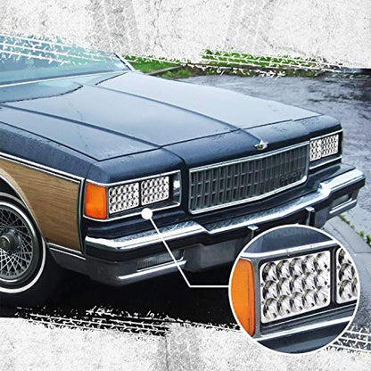 Partsam 4PCS 4x6 LED Headlights Sealed Beam 6x4 H4651 H4666 H4656 Compatible with Kenworth KW 900/Peterbilt 379/Truck/K10 K20 Van RV Camper Headlamp Assembly