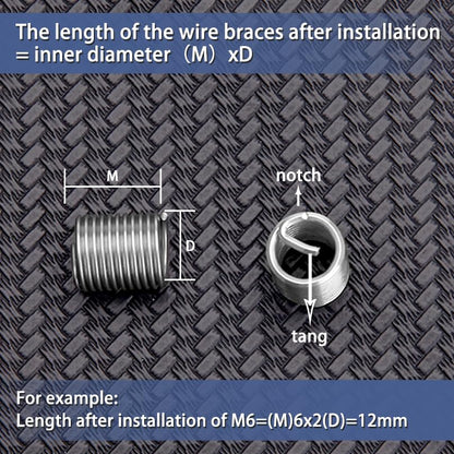 140 Pcs Wire Thread Inserts Kit, Metric Helical Type Coiled Wire - style: 140pcs