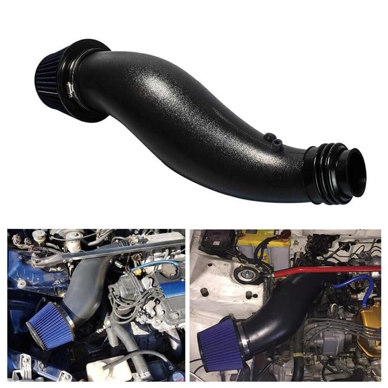 Cold Air Intake Kit Compatible with 1992-2000 H0nda Civic CX DX EX-R 1.6L EG EK BK Plastic Air Intake Pipe Induction kit