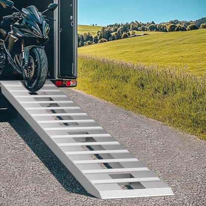 6000LBS Aluminum Loading Ramps 84x14 in, 7FT Low Profile 2 Pack - size: 84x14inch