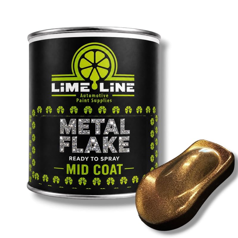 LiME LiNE Automotive Metal Flake Midcoat - No Reducer Needed (Bronze, 1 Quart) - color: Bronze, size: 32 Fl Oz (Pack of 1)