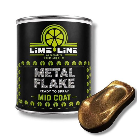 LiME LiNE Automotive Metal Flake Midcoat - No Reducer Needed (Bronze, 1 Quart) - color: Bronze, size: 32 Fl Oz (Pack of 1)