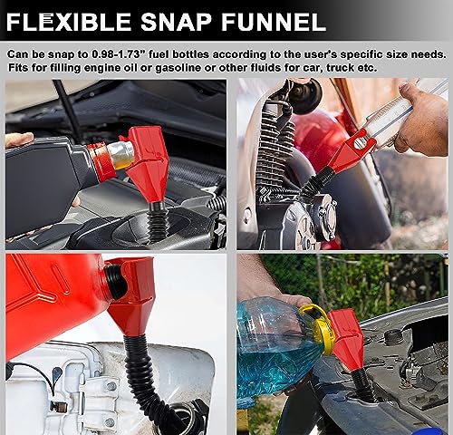 Oil Filter Wrench Set with Small Oil Funnel for Oil Change, 7 Pcs