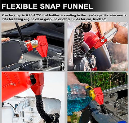 Oil Filter Wrench Set with Small Oil Funnel for Oil Change, 7 Pcs