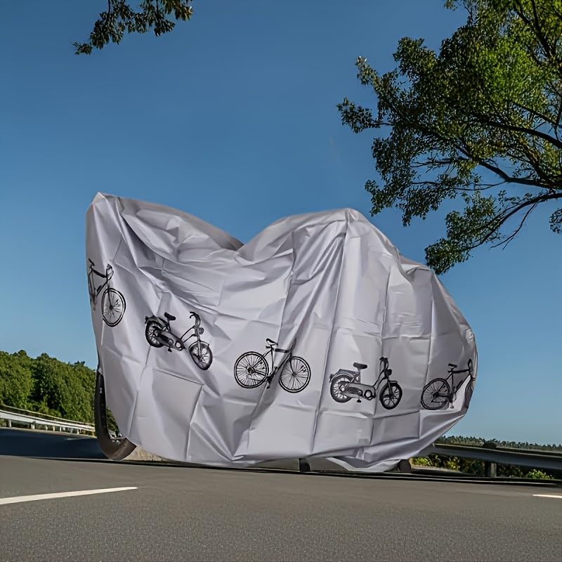 Heavy Duty All Weather Bike Cover Black EVA Non Woven Material Waterproof & Dustproof Universal Bicycles Electric Bikes Mountain Road and Motorcycles Easy to Clean Outdoor - color: black out