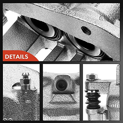 A-Premium Front Left Driver Disc Brake Caliper with Bracket - style: Front Driver Side