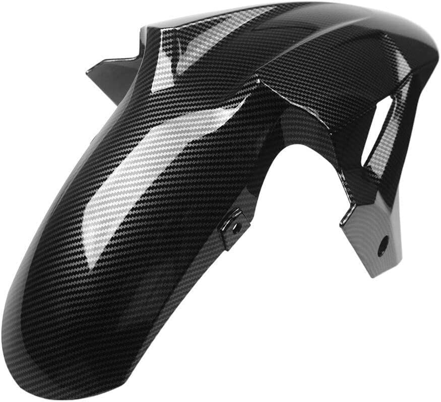 Motorcycle Front Fender, For KAWASAKI Ninja 400 Z400 2017-2024, Mudguard Protector Splash Guard Fit Fairings Kit (Carbon Fibre Texture) - style: Carbon Fibre Texture