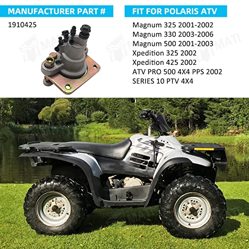 M MATI 1910425 Rear Brake Caliper Assembly for Polaris Magnum 325 330 500 Xpedition 325 425 ATV PRO 500 SERIES 10 PTV with Pads