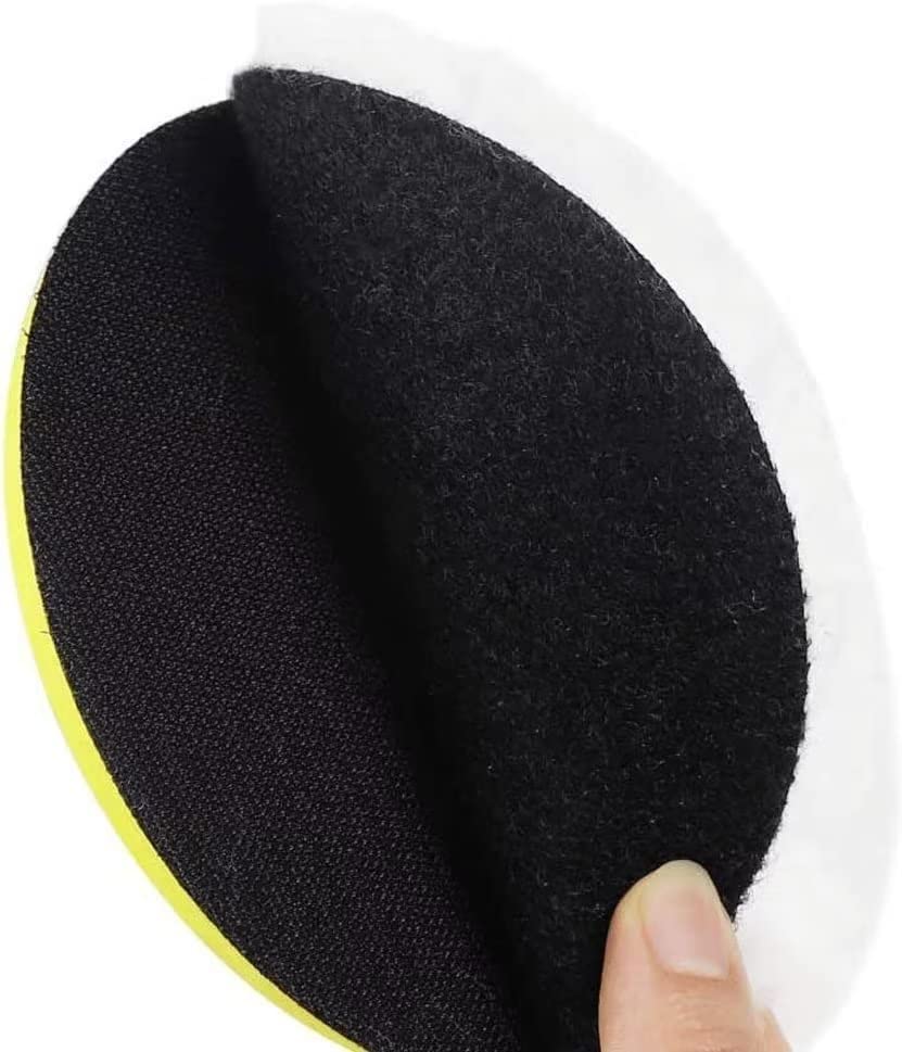IPELY 6 Pcs 6 Inch Wool Polishing Buffing Pad Polishing Buffing Wheel for Drill Buffer Attachment with M14 Drill Adapter (Pack of 2) - size: 6 Pcs 6 Inch (Pack of 2)