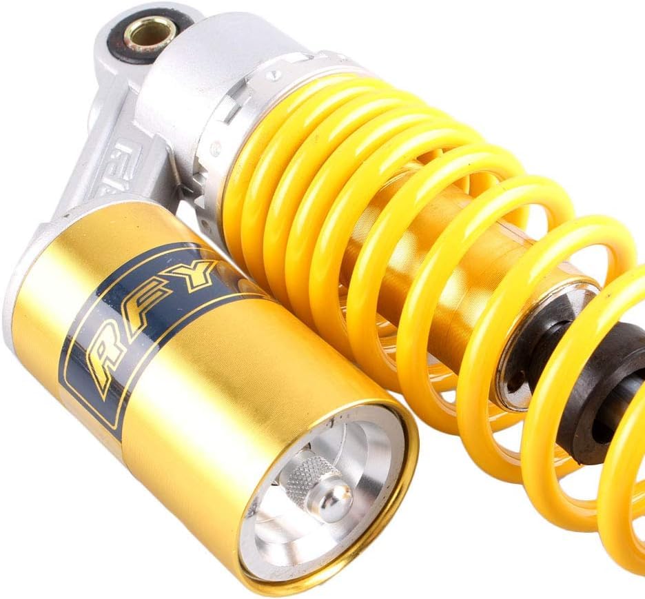 280mm Rear Shock Absorber Suspension Motorcycle ATV Quad 7mm Spring - color: Yellow