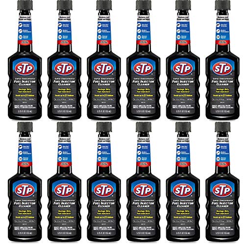 STP Super Concentrated Fuel Injector Cleaner, 5.25 Fl Oz, 12 Count - color: Fuel Injector Cleaner, size: 5.25 Fluid Ounce