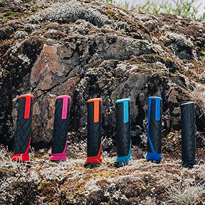 Dash Slip-on Bike Handlebar Grips, Lightweight Rubber - color: Tuq