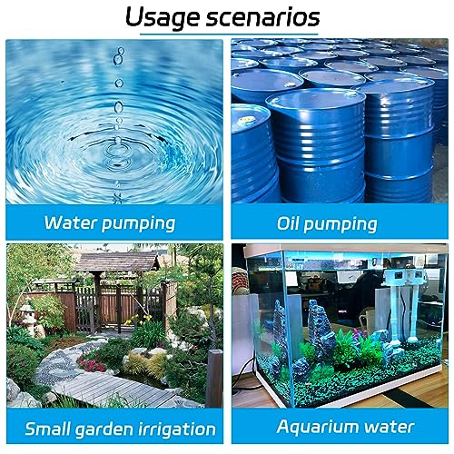 12V 80W Submersible Transfer Pump Water Diesel Oil for Auto Marine Farm