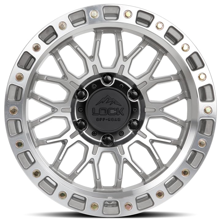 LOCK OFFROAD COMBAT-7957MC12N 17X9-5X127-12et - Machine With Clear Coat - color: Machine With Clear Coat, size: 17X9 - 5X127 -12et