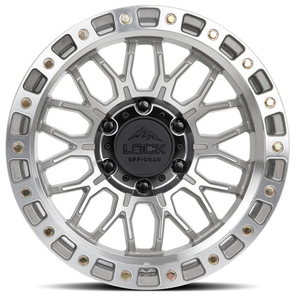 LOCK OFFROAD COMBAT-7957MC12N 17X9-5X127-12et - Machine With Clear Coat - color: Machine With Clear Coat, size: 17X9 - 5X127 -12et