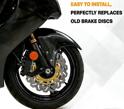 Front Rear Brake Disc Rotors Pads for HONDA CBR 600 F3 CBR600F3 1995-1998 - color: Gold