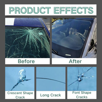 Windshield Crack Repair Kit, 2026 New Premium Windshield Repair Kit, Quick Glass Repair Liquid, for Windshields, Windows, Mirrors and All Glass Crack Types（2pcs）