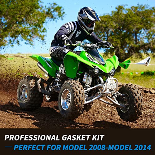 Full Engine Rebuild Gasket Kit, Compatible with Kawasaki KFX 450R, Top End Cylinder Head and Conversion Sealing Set