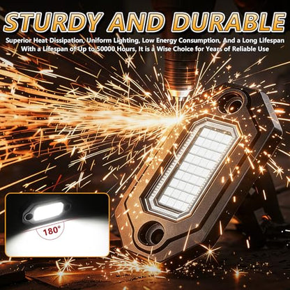 16 Pods Pure White Rock Lights for Trucks, Aluminum Housing, Each Rock Light Comes with a 15-Foot Extension Cord, for Pickup Trucks SUV UTV ATV RZR Car Boats - size: 16 Pods