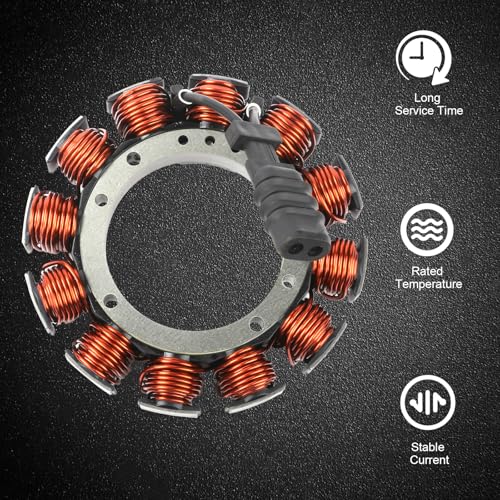 29970-88D Stator Assembly Fit For Harley Davidson 1990-1999 Softail Series, 1991-1998 Dyan Series, 1990-2000 FXR All Condition, 1990-1996 Touring Series(Except EFI Condition)