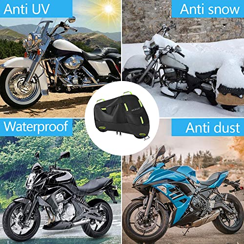 SECELES Scooter Cover Waterproof Outdoor Fits up to 82" Vespa 125cc 150cc - color: Green, size: XL (82" x 37" x 50")