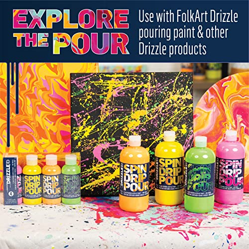 FolkArt Drizzle Pouring Tool Set, 8 Piece Volcano Pouring Set Perfect for Fluid Paint Pouring Arts and Crafts Projects, 50434 - style: Volcano Pouring Set