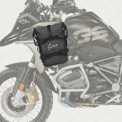 Motorcycle Waterproof Saddle Bag Crash Bar Bag Outdoor Tank Bag - size: 10L