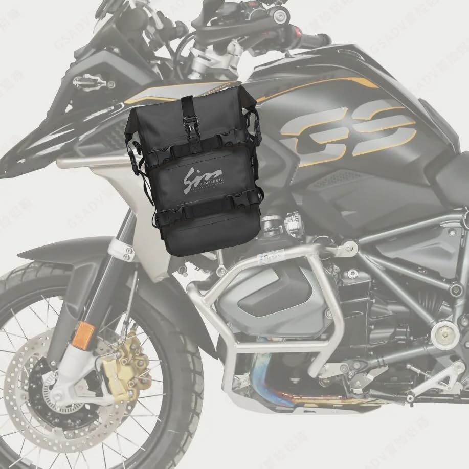 Motorcycle Waterproof Saddle Bag Crash Bar Bag Outdoor Tank Bag - size: 12L
