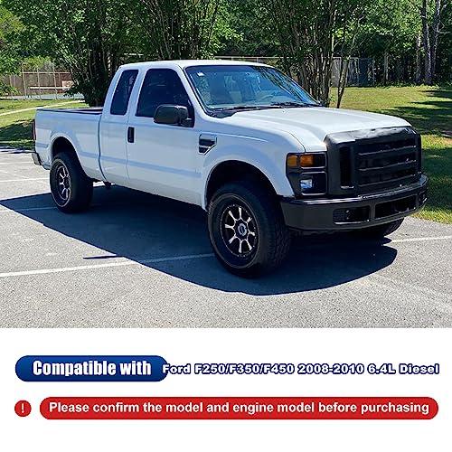 RULLINE 4" Cold Air Intake Pipe Kit Compatible with Ford 6.4L Powerstroke - color: Blue, style: 2008-2010 F250 F30 F450