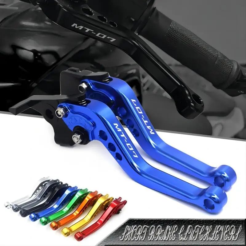 MT07 MT 07 MT-07 2019-2024 2015 for Motorcycle CNC Parts Short Brake Clutch Levers Adjustable Red - color: Red
