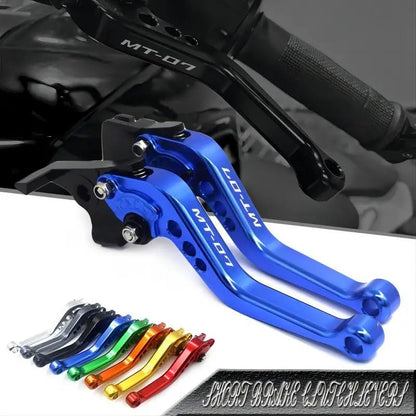 MT07 MT 07 MT-07 2019-2024 2015 for Motorcycle CNC Parts Short Brake Clutch Levers Adjustable Red - color: Red
