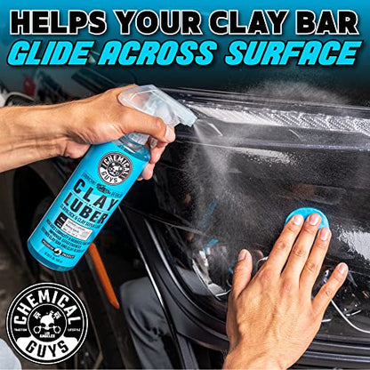 Chemical Guys, OG Clay Bar & Luber Synthetic Lube Kit, Medium Duty, 2-Piece - style: OG Light/ Medium Clay Bar Kit