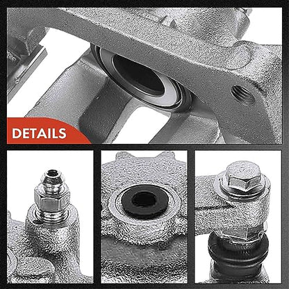 A-Premium Rear Left Driver Disc Brake Caliper with Bracket - style: Rear Driver Side