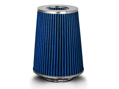 Rtunes Racing 4-Inch 102mm Truck Dry Cone Air Filter, Blue, 8-Inch Tall