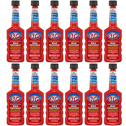 STP Fuel Intake System Cleaner, Super Concentrated Gas Treatment for Cars, Trucks, 5.25 Fl Oz Each, 12 Pack - style: Gas Treatment (Super Concentrated)