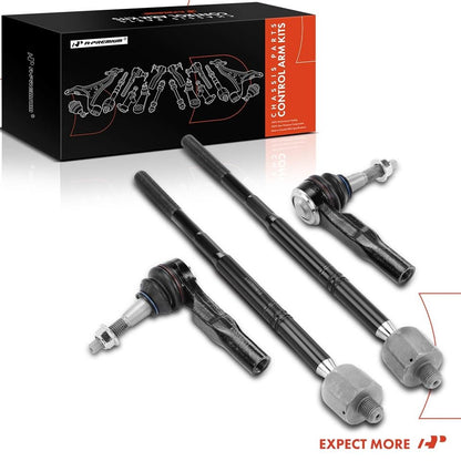 A-Premium Front Inner & Outer Tie Rod End Kit Fix Uneven Tire Wear