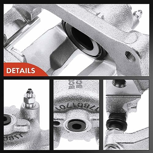 A-Premium Rear Right Passenger Disc Brake Caliper with Bracket - style: Rear Passenger Side
