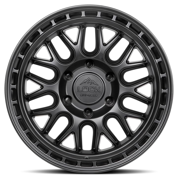 LOCK OFFROAD ONYX-7957MB 17X9-5X127 1et - Matte Black with Matte Black Ring - color: Matte Black with Matte Black Ring, size: 17X9 - 5X127 1et