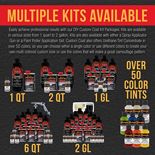 Custom Coat Mesa Gray Urethane Spray-On Truck Bed Liner Kit, 1 Gallon