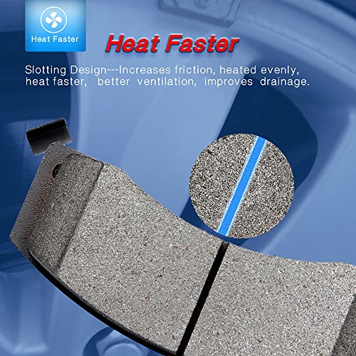 4pcs Front Brake Pads, ECCPP Brake Pads Kits For Ford For F-250 2000-2004 - size: Front D824-7625