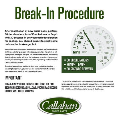 Callahan Brake Parts Front Brake Kit for Mercedes-Benz C300 EBYK025618 - style: Drilled Slotted Upgrade