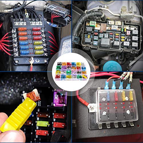 Nilight 272PCS Regular Mini and Low Profile Mini Blade Fuse Assortment Kit