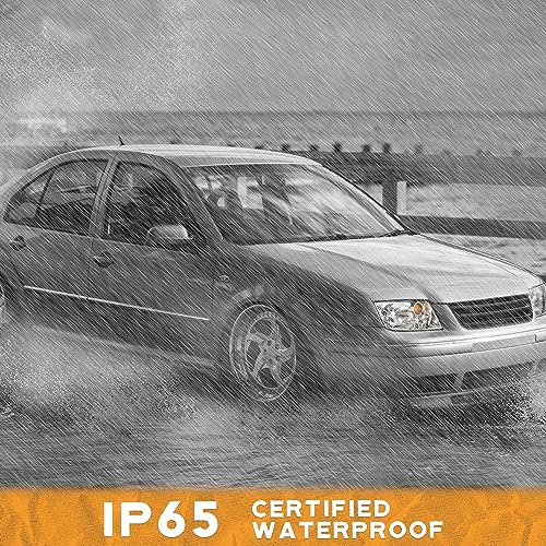 WEELMOTO Headlights for 1999-2005 VW Jetta Mark 4 without Fog Halogen