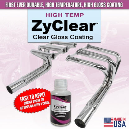 ZyCoat ZyClear 15502 High Temperature Heat Dissipating Clear Coat Application Kit - High Gloss, 2 Ounce
