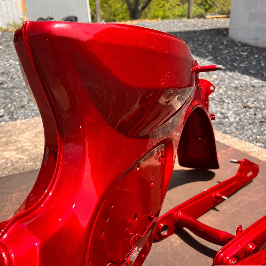 PRISMATIC POWDERS Lollypop Red - Transparent Urethane Powder Coating - High Gloss 1 LB - Durable, High Performance Coating for Automotive Metal, Wheels, Parts - Made in USA - (UPS-1506) - color: Lollypop Red